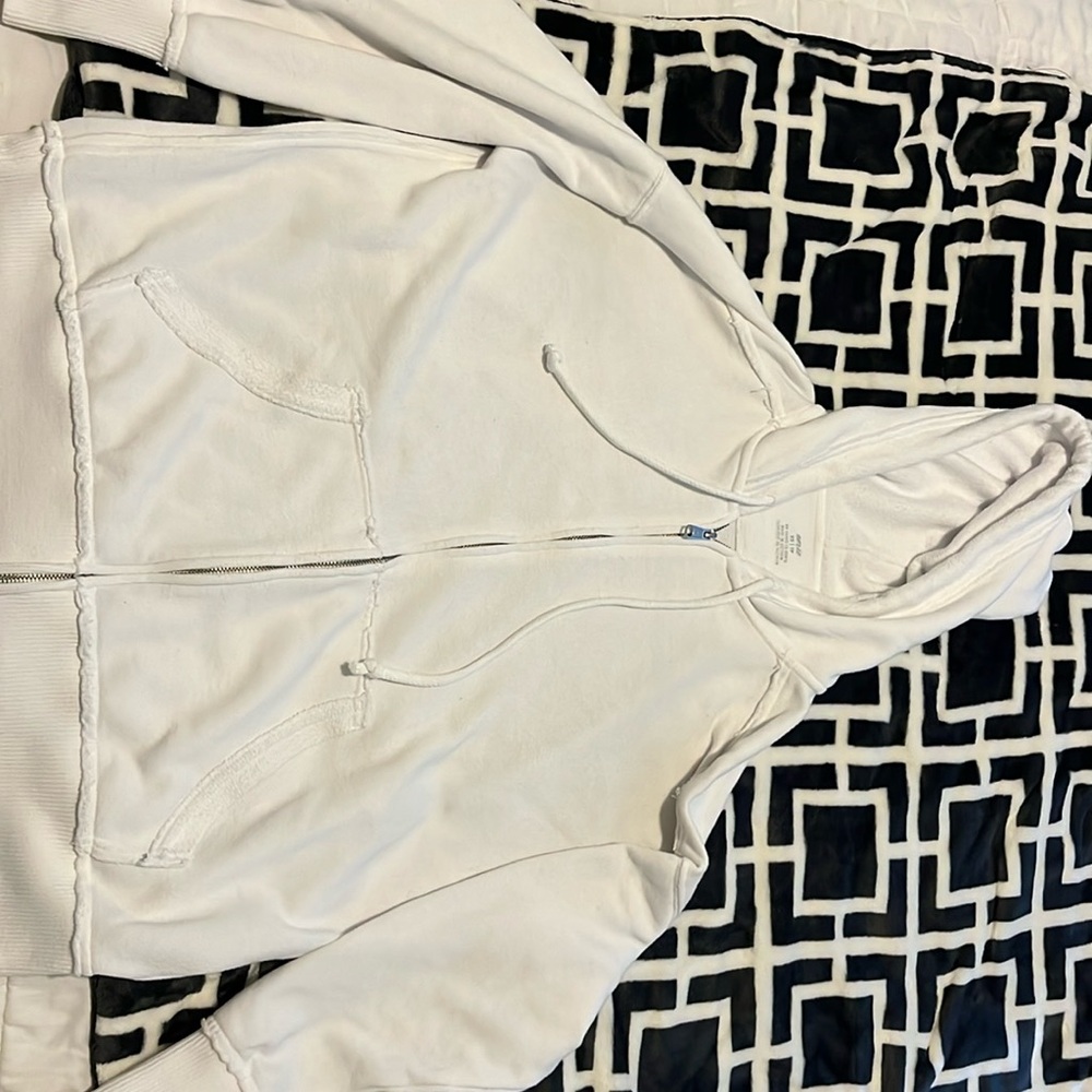 Arerie Down-To-Earth Zip Up (white) Fill Zip woman’s xs